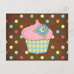 yummy cupcake postcard