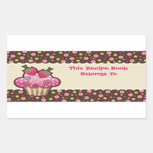 Yummy Cupcake Recette Livre Bookplaques Étiquette