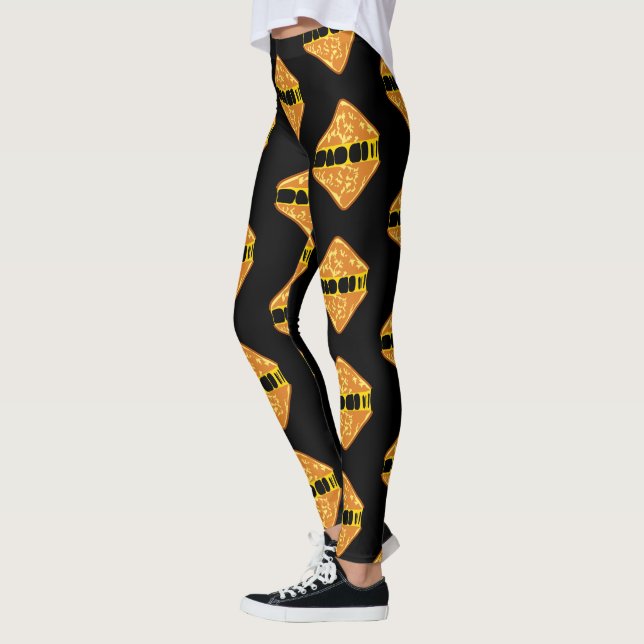 Yummy Delicious Gooey Grilled Cheese Leggings (Left)