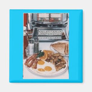 Yummy Diner Food Magnet