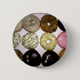 YUMMY DONUTS 2 INCH ROUND BUTTON