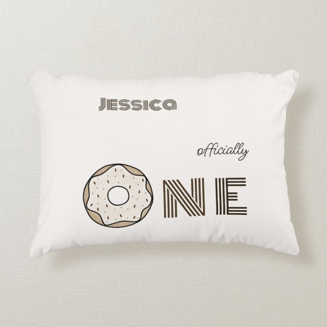 Yummy doughnut accent pillow (Front)