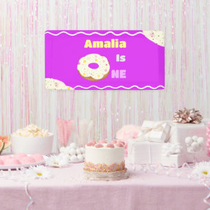 Yummy doughnut banner