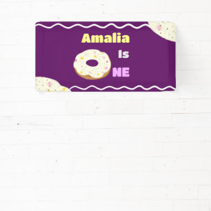 Yummy doughnut banner