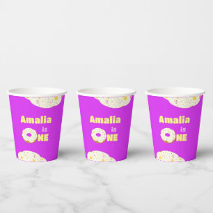 Yummy doughnut paper cups