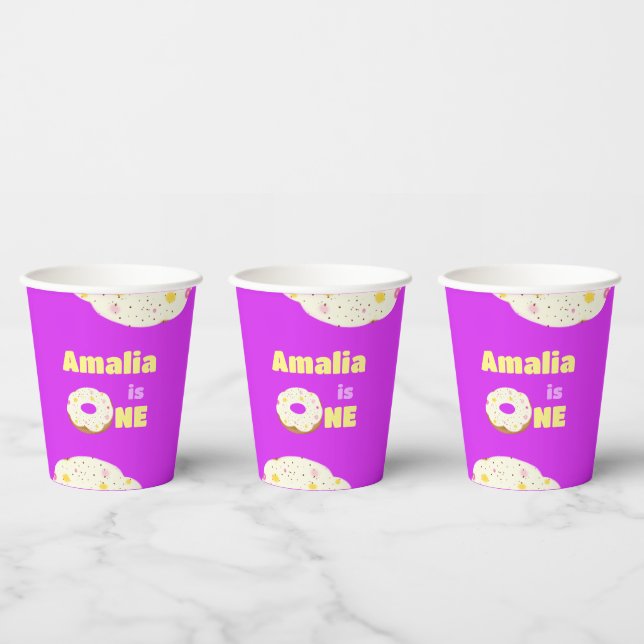 Yummy doughnut paper cups (Multi)