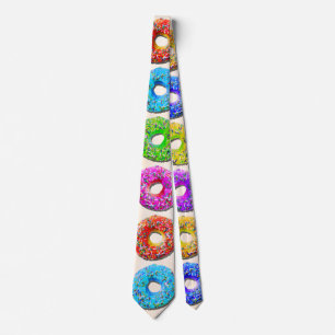 Yummy doughnuts pattern tie