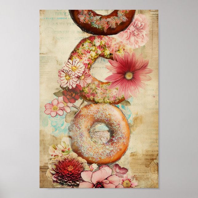 Yummy Doughnuts Poster (Front)