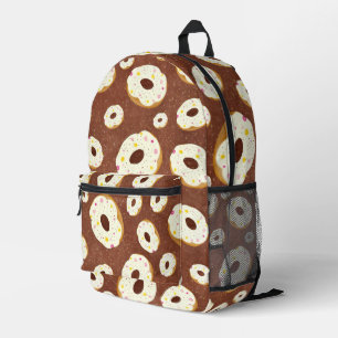 Yummy doughnuts printed backpack