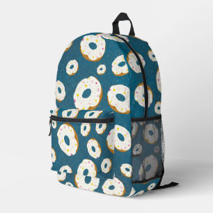 Yummy doughnuts printed backpack