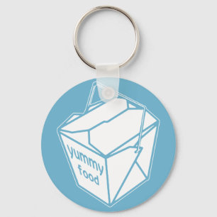 Yummy Food Take-out Box Keychain