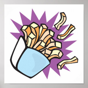yummy french fries poster