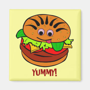 Yummy Hamburger Magnet