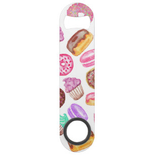 Yummy Hand Painted Watercolor Desserts Bar Key