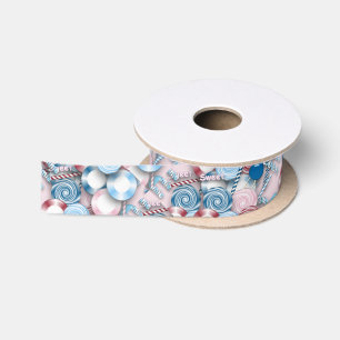 Yummy Hard Candy Design Satin Ribbon