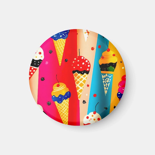 Yummy Ice Cream Magnet (Front)