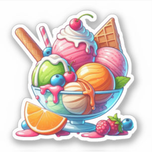yummy ice cream sundae