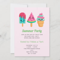 Yummy Ice Cream Trio Summer Vibe Party