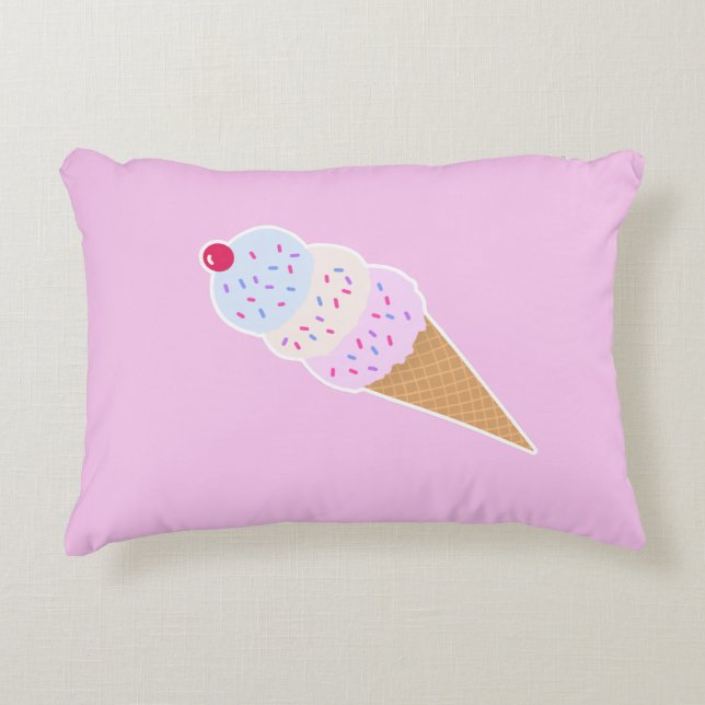 Yummy Icecream Cone Pillow (Front)