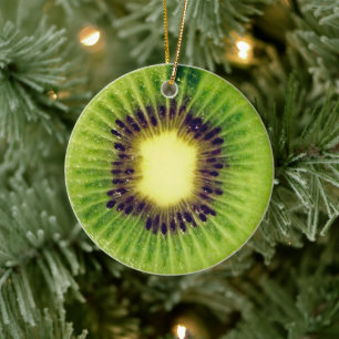 Yummy Kiwi 4Stephanie Ceramic Ornament