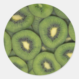 Yummy Kiwi fruit Classic Round Sticker