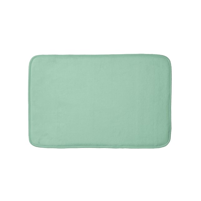 Yummy Mint Green Solid Colour Bath Mat (Front)