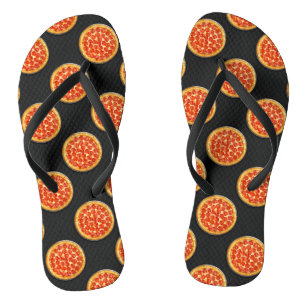 Yummy Pepperoni Pizza Flip Flops