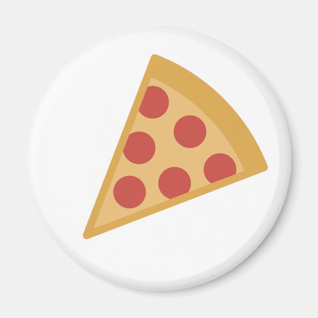 Yummy Pizza Emoji Magnet (Front)