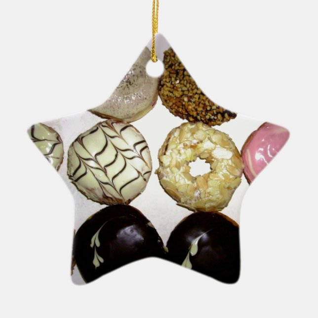 YUMMY SWEET DONUTS CERAMIC ORNAMENT (Front)