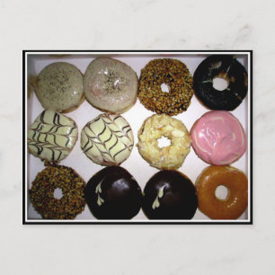 YUMMY SWEET DONUTS POSTCARD