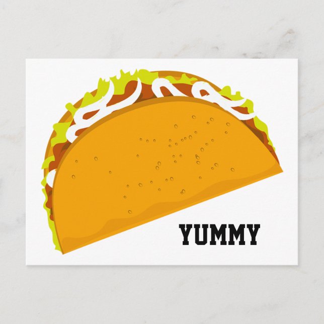 Yummy Taco Postcard (Front)