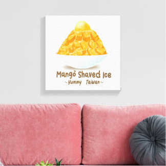 Yummy Taiwan Mango Shaved Ice Canvas Print