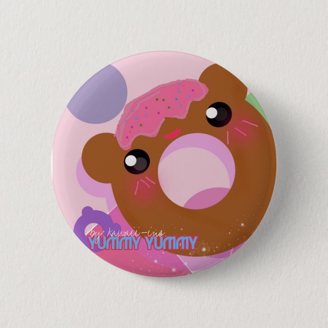 Yummy Yummy! 2 Inch Round Button (Front)