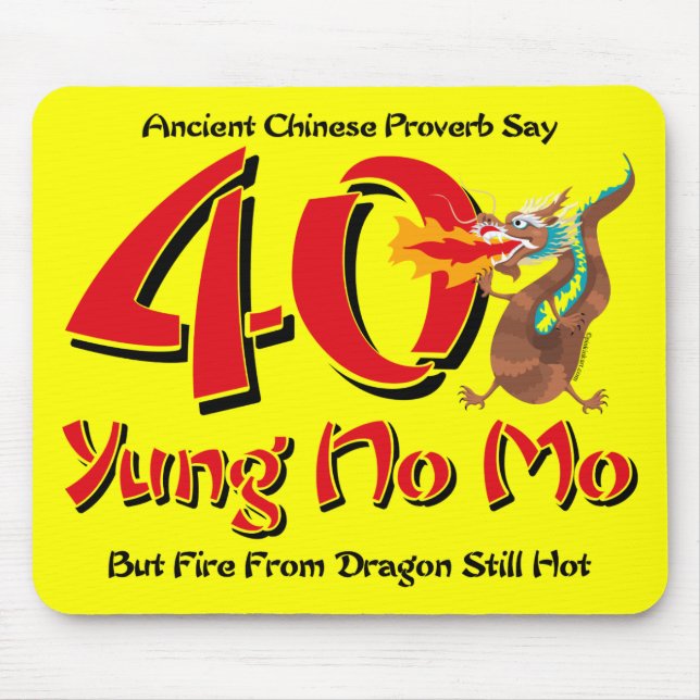Yung No Mo 40th Birthday Mouse Pad (Front)