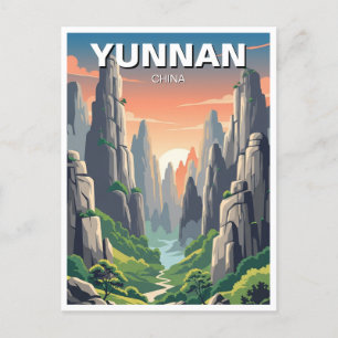 Yunnan Stone Forest China Postcard