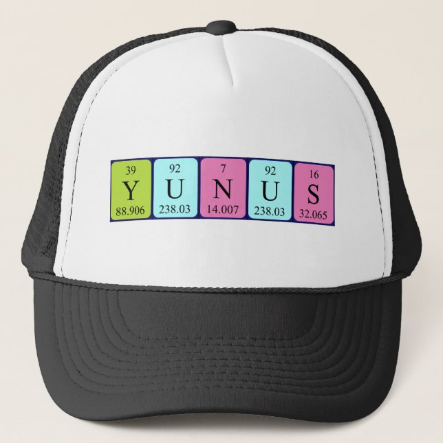 Yunus periodic table name hat (Front)