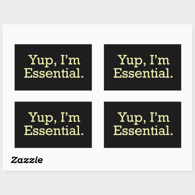 Yup, I'm Essential. Sticker (Sheet)