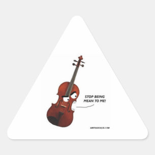 Yuri the Angry Viola Triangle Sticker
