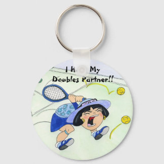 Yuriko keychain - I Hate My Doubles Partner