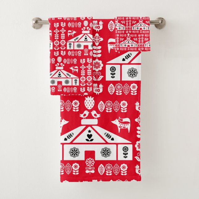 Yurt Living In Nature Bath Towel Set (Insitu)