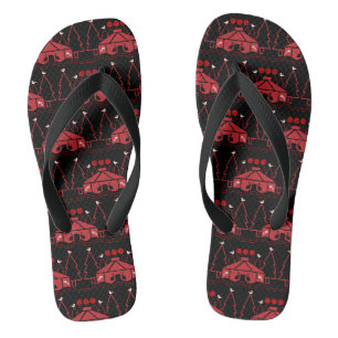 Yurt Living In Nature Flip Flops