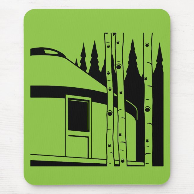 Yurt Living In Nature Mouse Pad (Front)