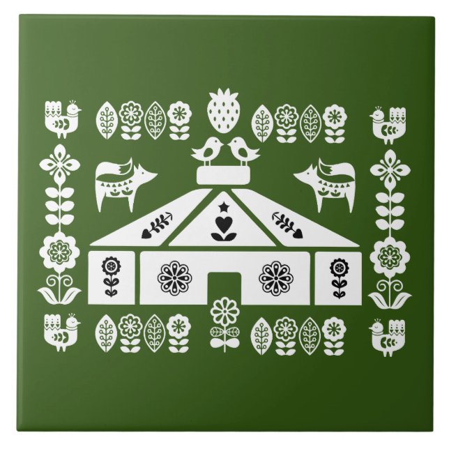 Yurt Living In Nature Tile (Front)
