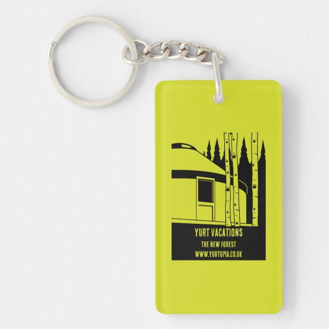 Yurt Vacation Rentals Keychain (Front)