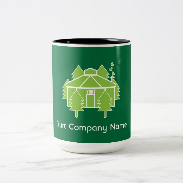 Yurt Vivre Et Vacances Café Mug (Centre)