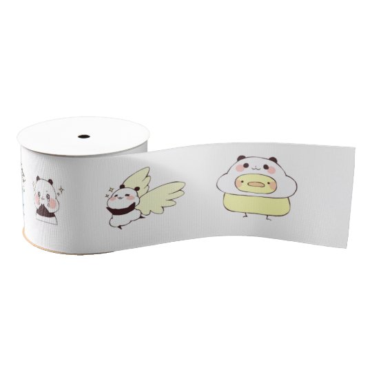 Yururin Panda Ribbon lace Grosgrain Ribbon