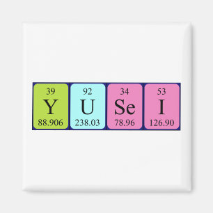 Yusei periodic table name magnet