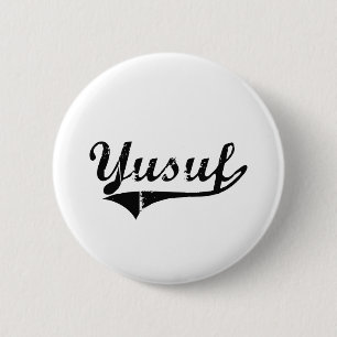 Yusuf Classic Style Name 2 Inch Round Button