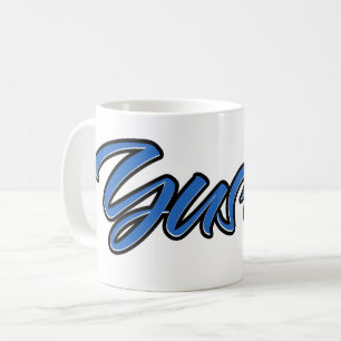 Yusuf Prénom Blue Tasse Café