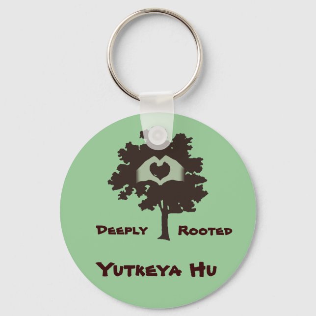 Yutkeya Hu round Keychain (Front)